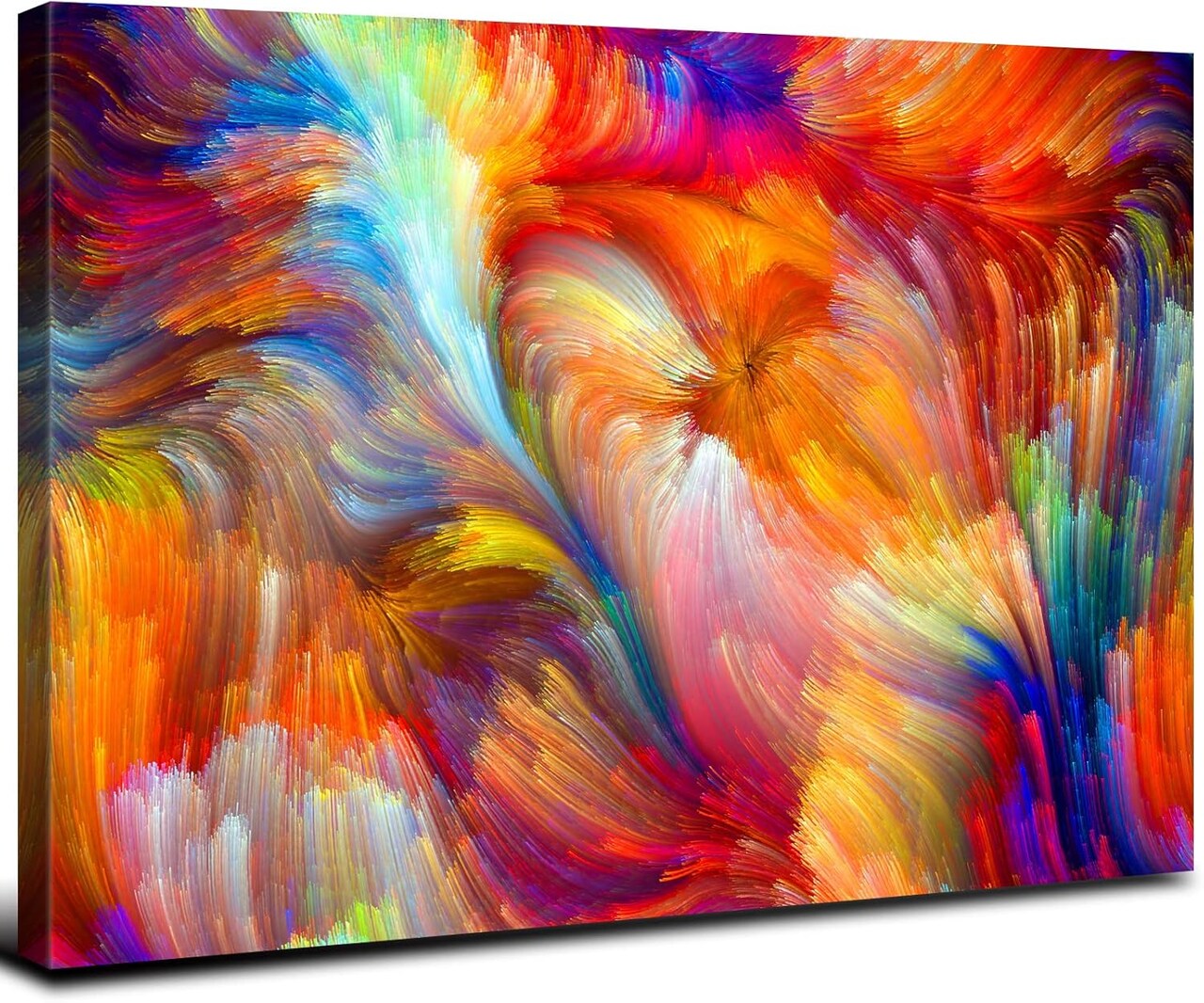 Abstract Colorful Canvas Wall Art for Living Room Colorful Splash Colors Picture Prints Graffiti Abstract Painting Wall Decor Watercolor Aesthetic Poster Modern Artwork Home Office Decorations 12x16”